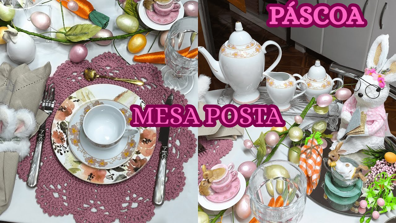PÁSCOA 2025🐰 MONTEI UMA MESA POSTA CAFÉ DA MANHÃ  ESPECIAL PARA A PÁSCOA #páscoa #mesaposta #2025