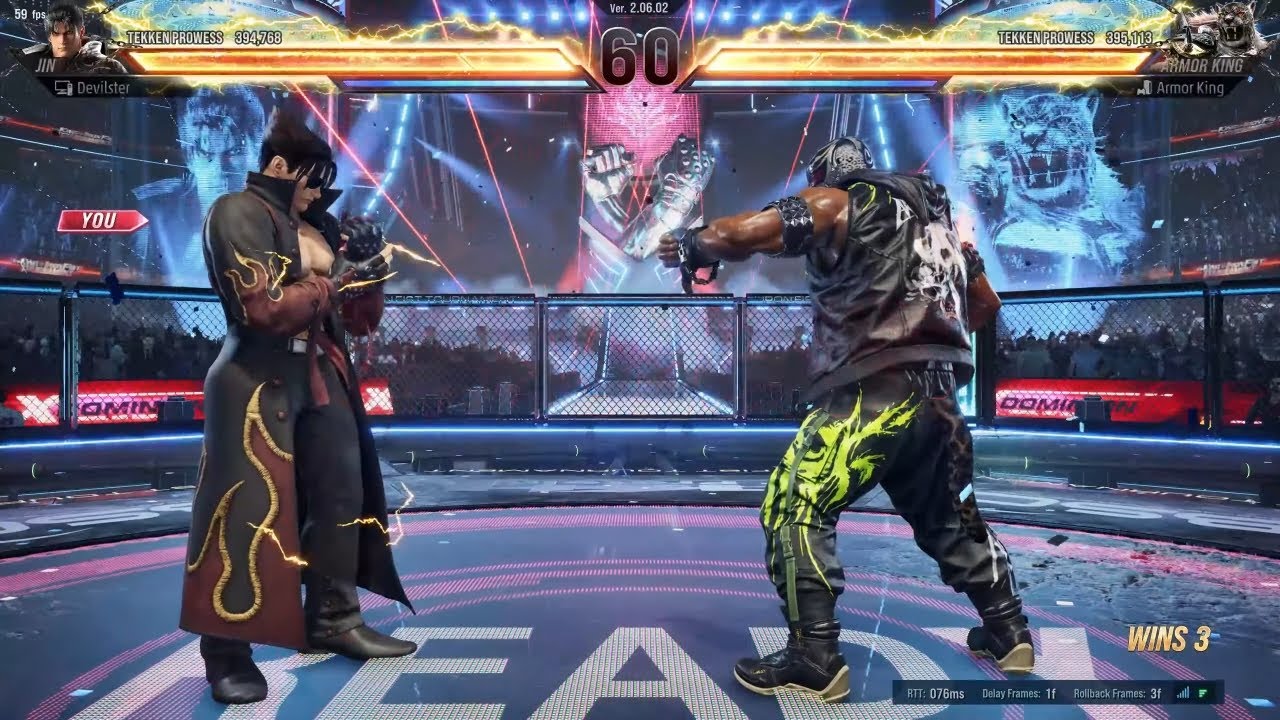 Wavu Wavu Jin Fights Crazy Strong G.O.D 1 Armor King!