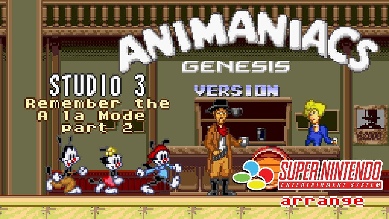 Animaniacs (Sega Genesis) - Studio 3: Remember the À la Mode (part 2) - Super Nintendo arrange