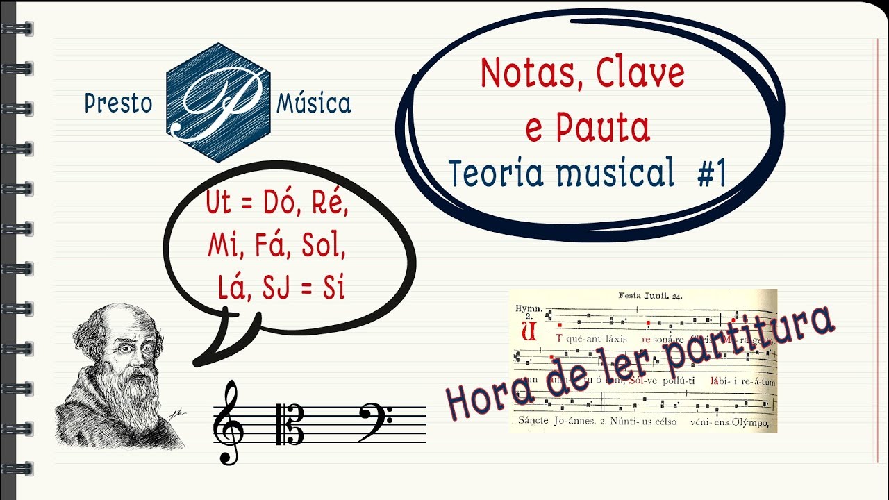Notas, Pauta e Clave musical - Aprenda a ler partitura