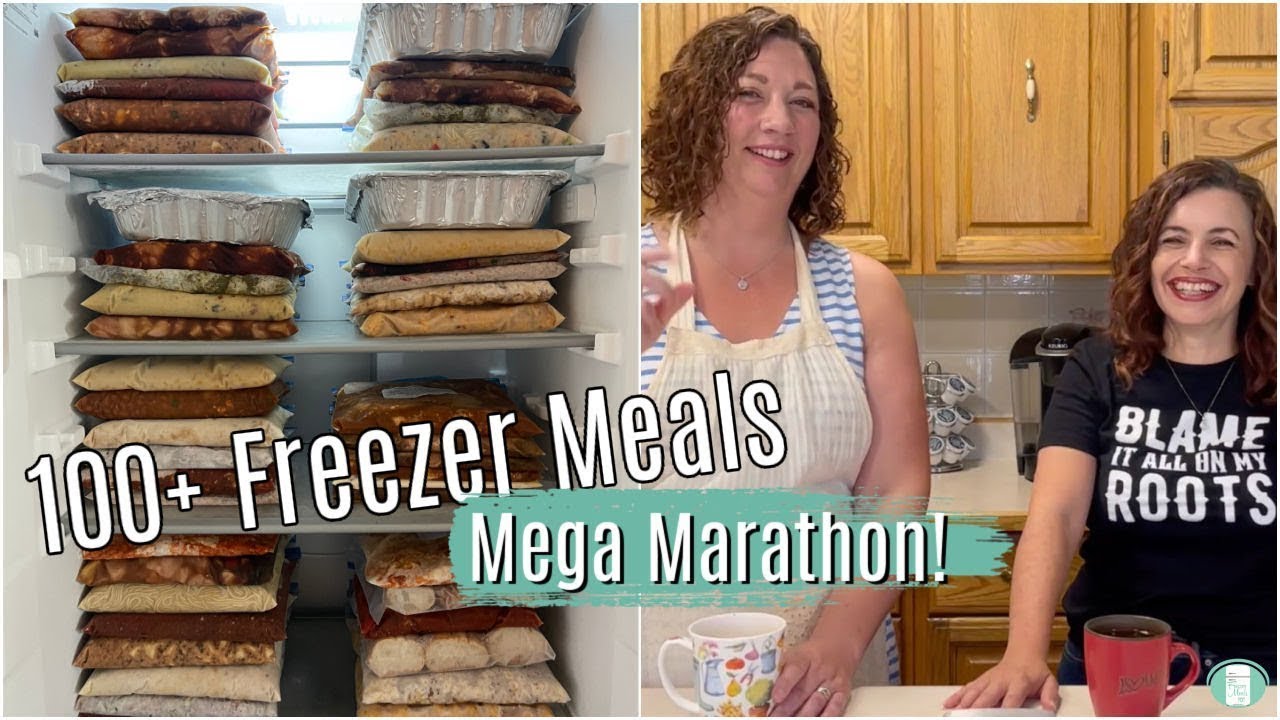 100+ FREEZER MEALS | EASY Meal Prep | Mega Marathon