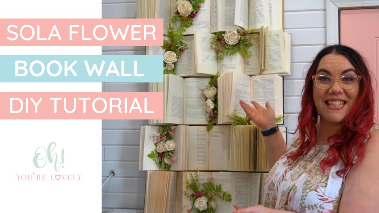 Book wall diy tutorial