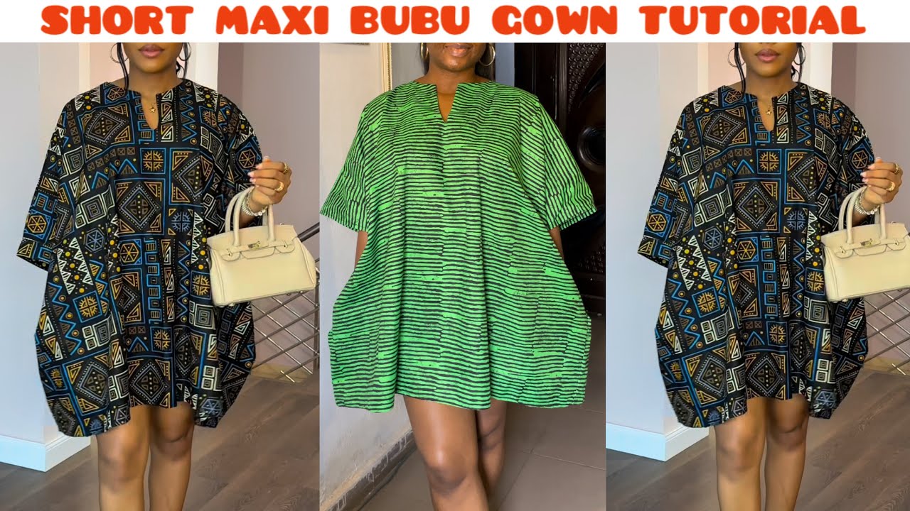How to Make a Maxi Short Bubu Gown | Easy Sewing Tutorial for Beginners 