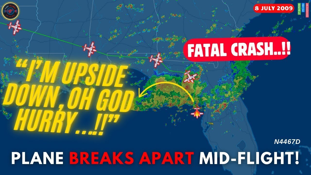 Twin Cessna inflight break up due to severe turbulence! fatality-5 #atc