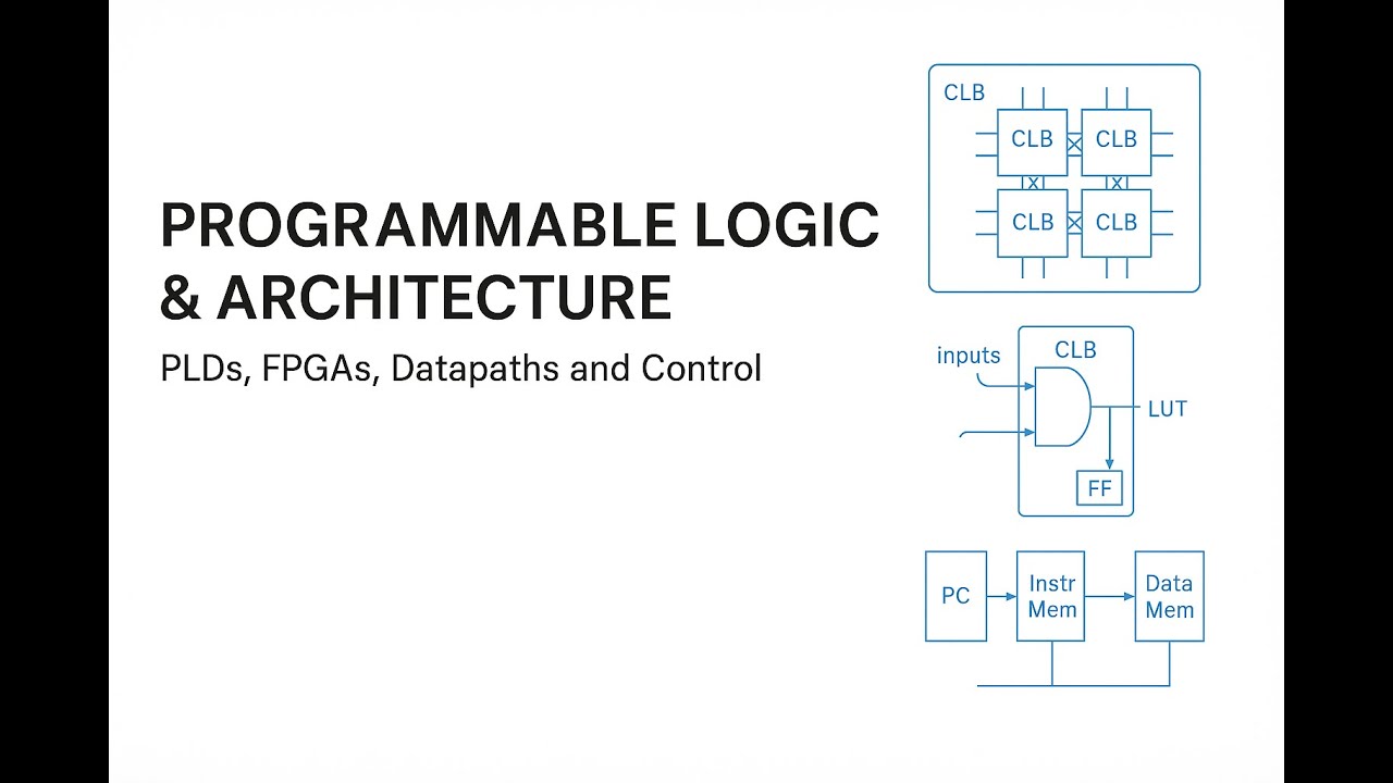From PLDs to FPGAs and CPU Datapaths: Programmable Logic and Architecture Basics