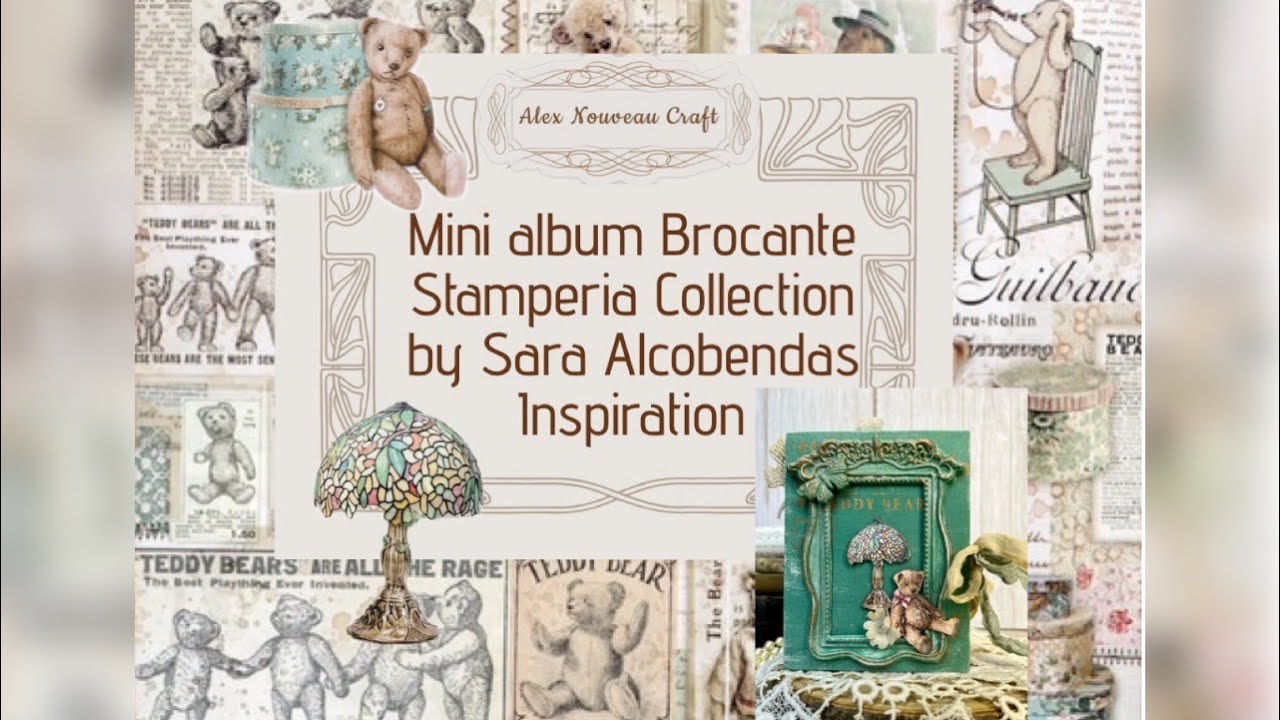 Brocante mini mini vintage album Stamperia collection #handmade #minialbums #stamperia