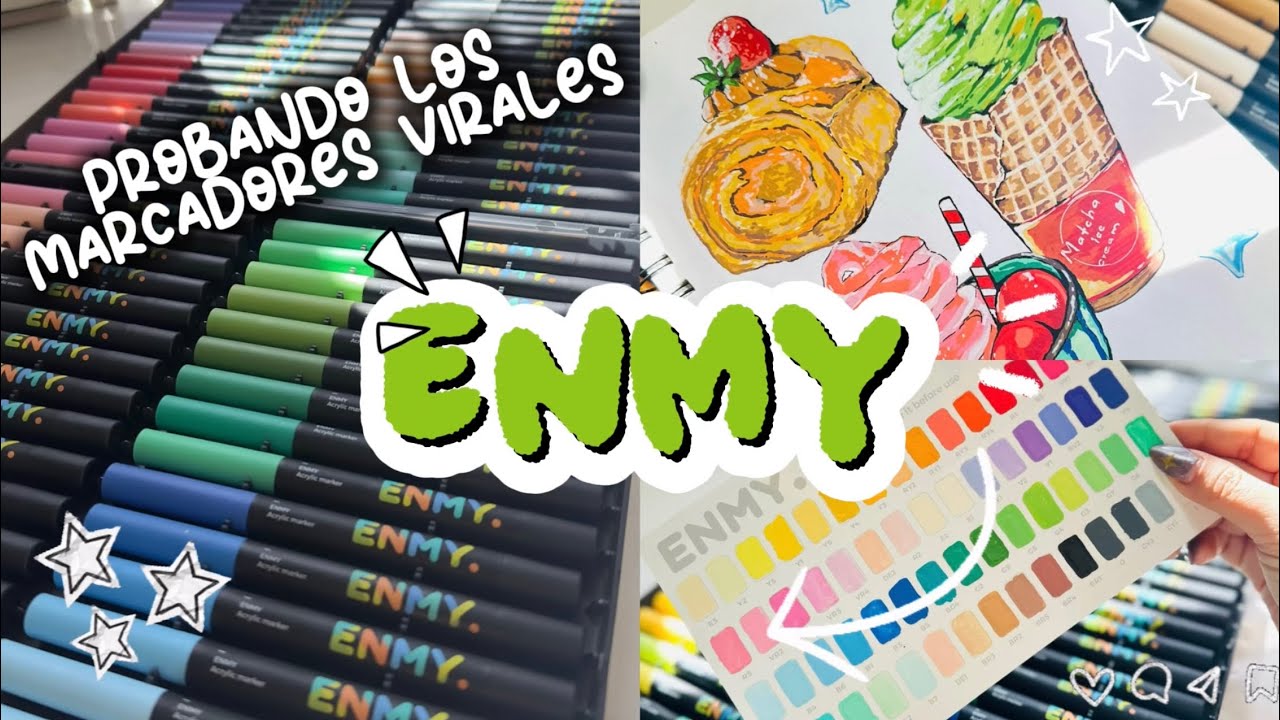Probando los marcadores más virales ENMY | Reseña + Ilustración 