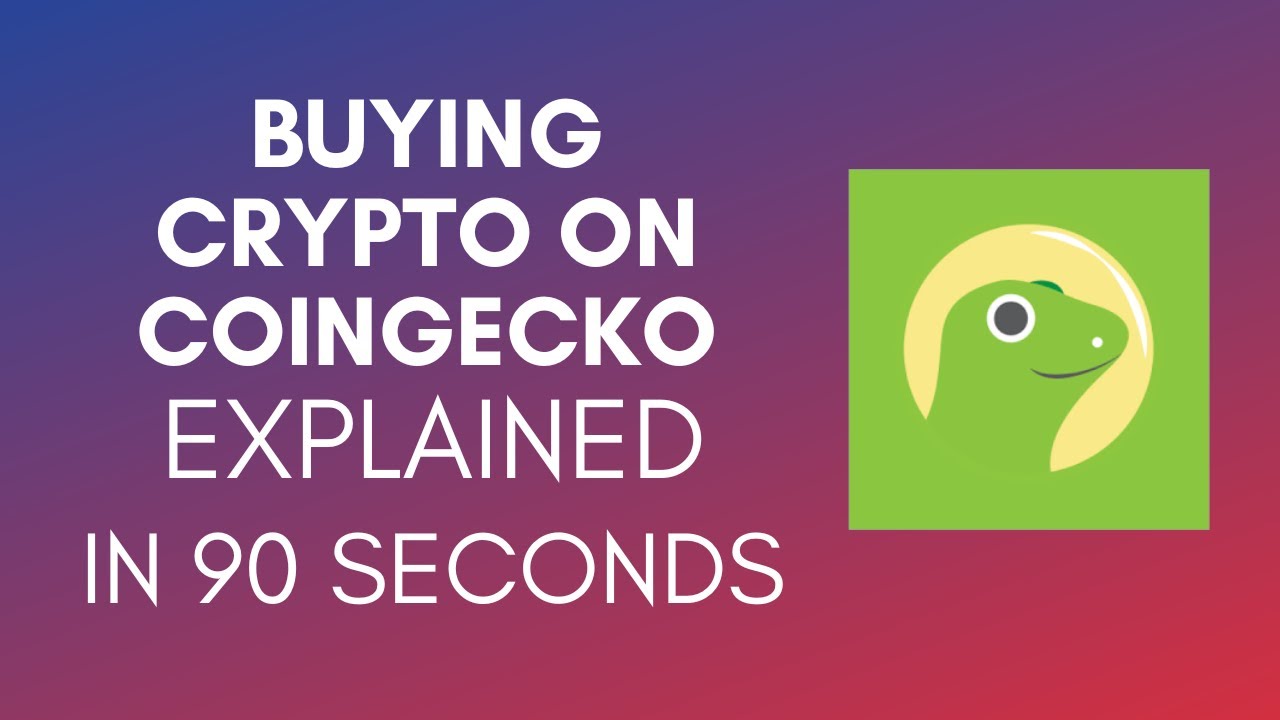 How To Buy Crypto On CoinGecko (2025)