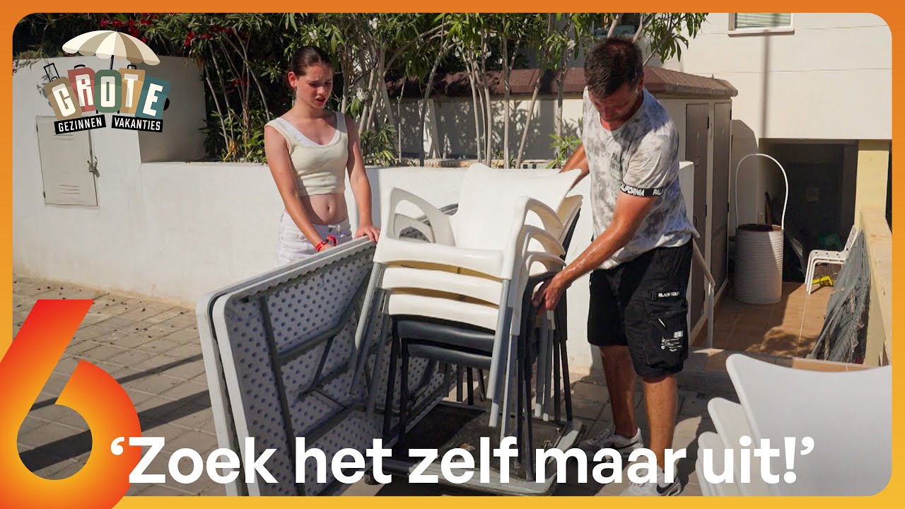 BLOEDHEET! Ivangeline heeft GEEN ZIN in stoelen SJOUWEN! 🥵 | Grote Gezinnen, Grote Vakanties #AFL6