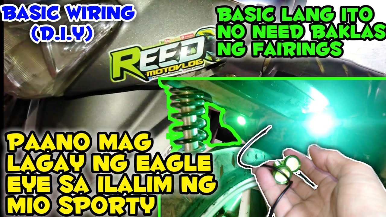 Paano mag kabit ng EAGLE EYE sa ilalim ng MIO SPORTY | How to install EAGLE EYE in MIO SPORTY REAR