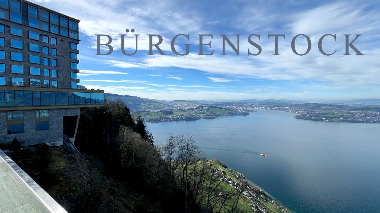 Bürgenstock Lucerne walk ⛰ 4K HDR walking tour 2024 🇨🇭 Switzerland