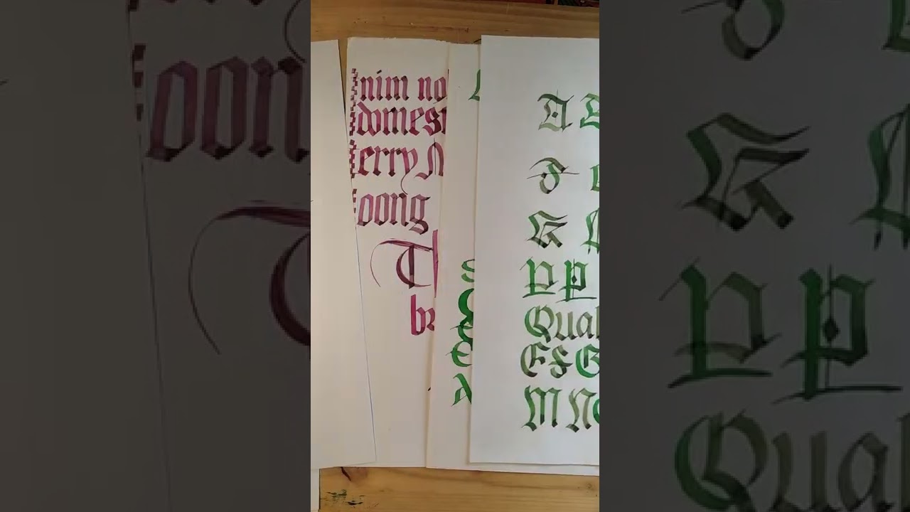 historia caligrafía  gótica