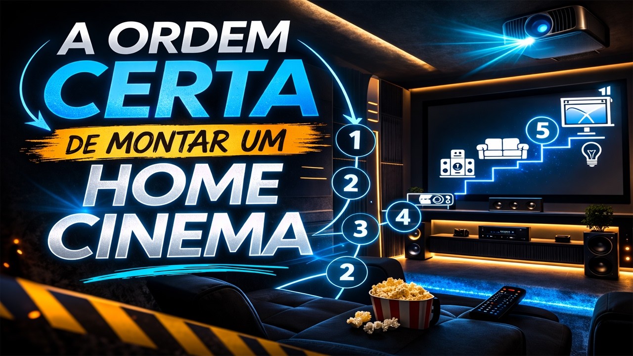A ordem certa de montar um home cinema