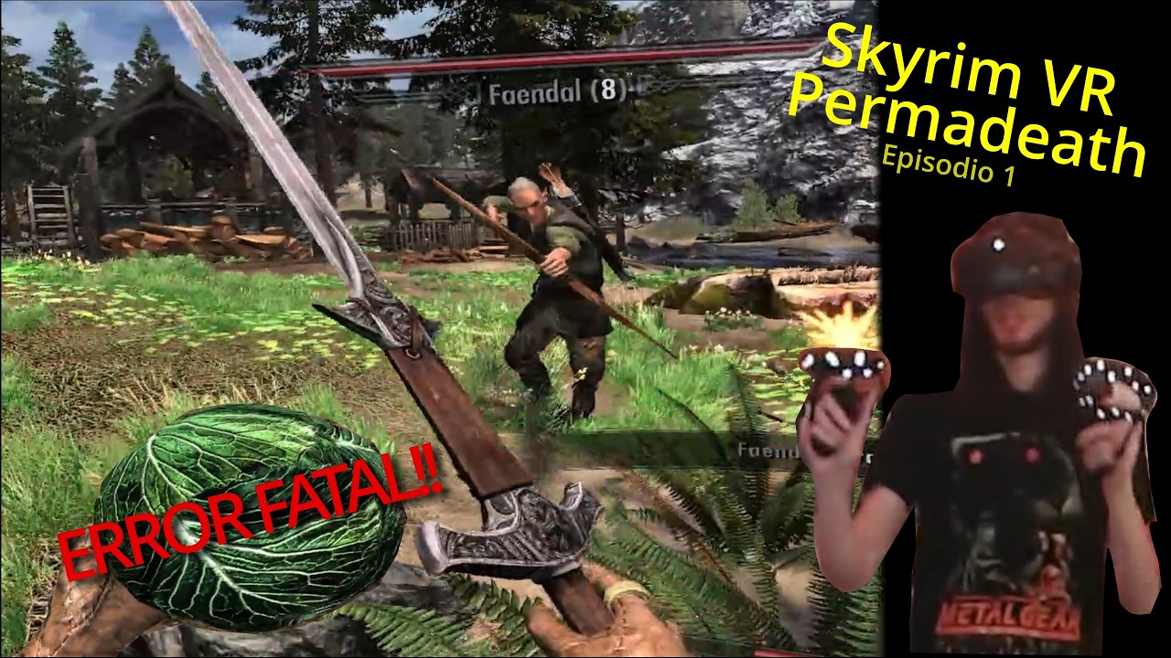 NUNCA hagas esto en Skyrim VR Permadeath... 💀 (Episodio 1: Caos en Riverwood)