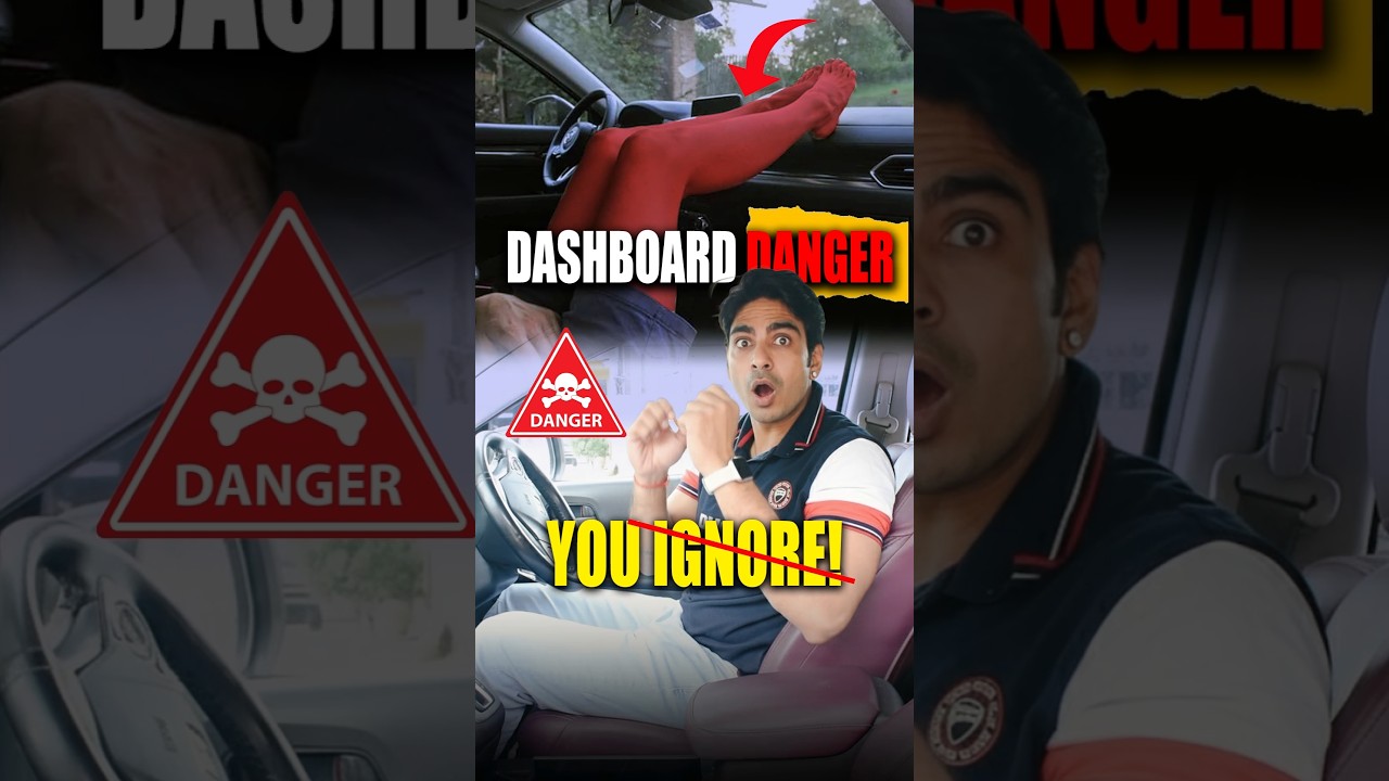 Airbag के सामने मत रखो कुछ #AirbagSafety #CarSafetyTips #DashboardDanger #RoadSafetyIndia #DriveSafe