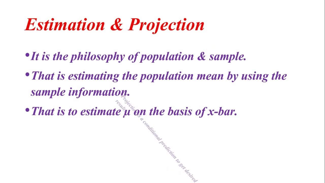 Prediction, Forecasting, Estimation & Projection in simplest way
