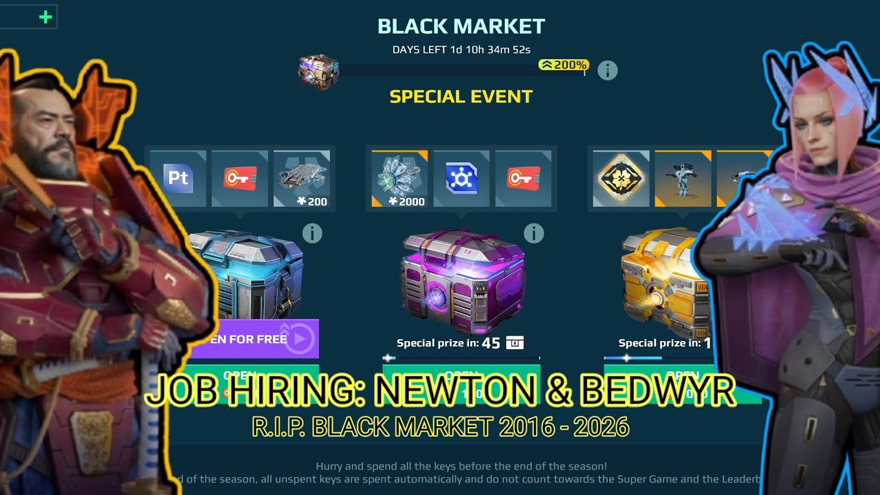 One Last Black Market Opening... | War Robots