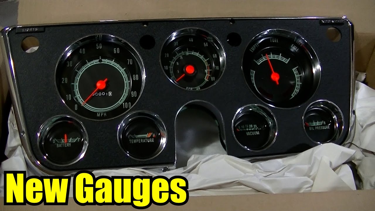 70 Chevy Truck New Gauges Tach & Vacuum