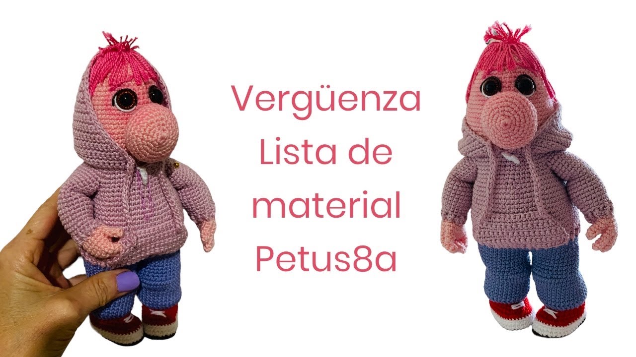 Que material se necesita para tejer a Vergüenza 🩷 Amigurumis by Petus
