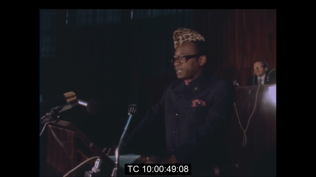 Mobutu Sese Seko Presides At The 5th Afro-American Conference | Kinshasa, Zaire | January 1975