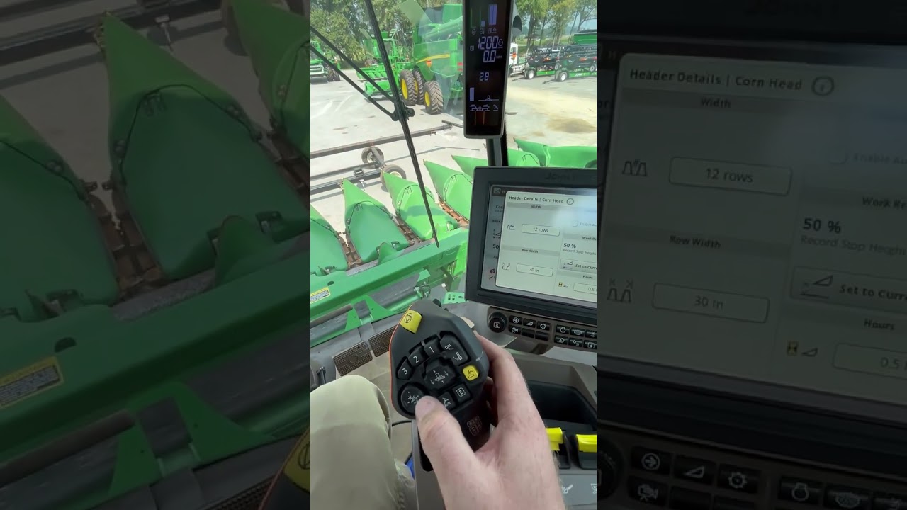 Recording Stop Height - S700 Deere Combine
