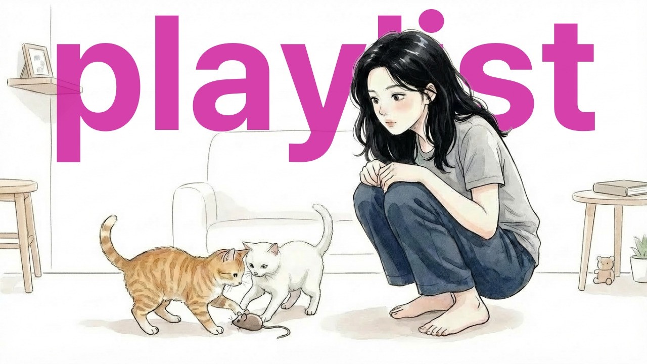 🎼playlist🍭고양이들은 좋겠다~ 일 안 해도 되니까... 금요일 일하는 나를 위한 달달한 감성 POP 모음(4시간+)🎧|카페·매장·작업·공부·휴식 음악·bgm