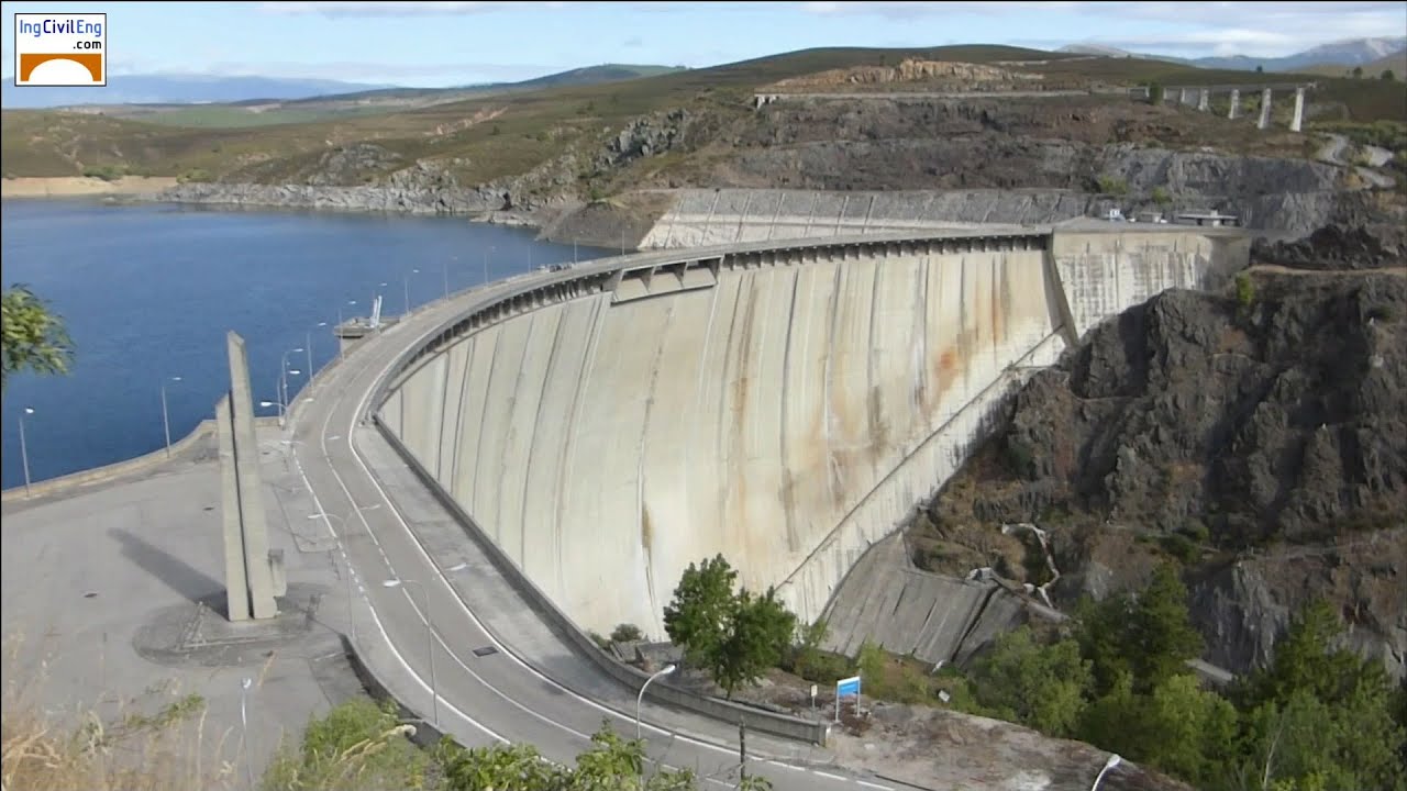La presa de bóveda de El Atazar (Madrid)