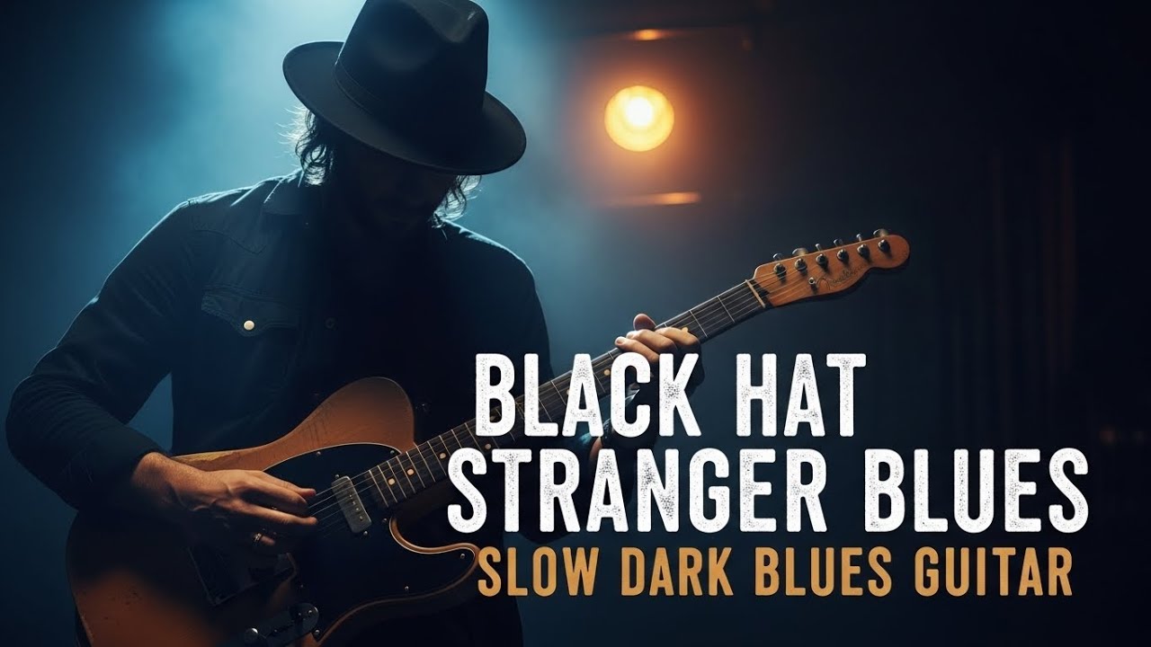 The Shadow Delta Blues – Black Hat Stranger Blues – Slow Dark Blues Guitar