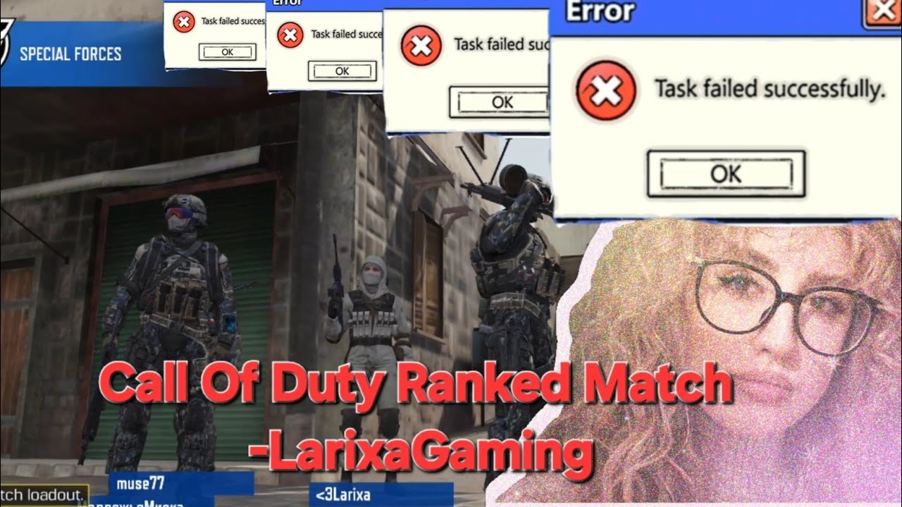 Call Of Duty Ranked Match Failed Succesfully🤓#gamer #callofduty #mobilegame #gamergirl 