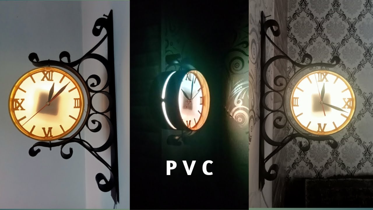 Membuat lampu hias jam klasik dari pipa pvc