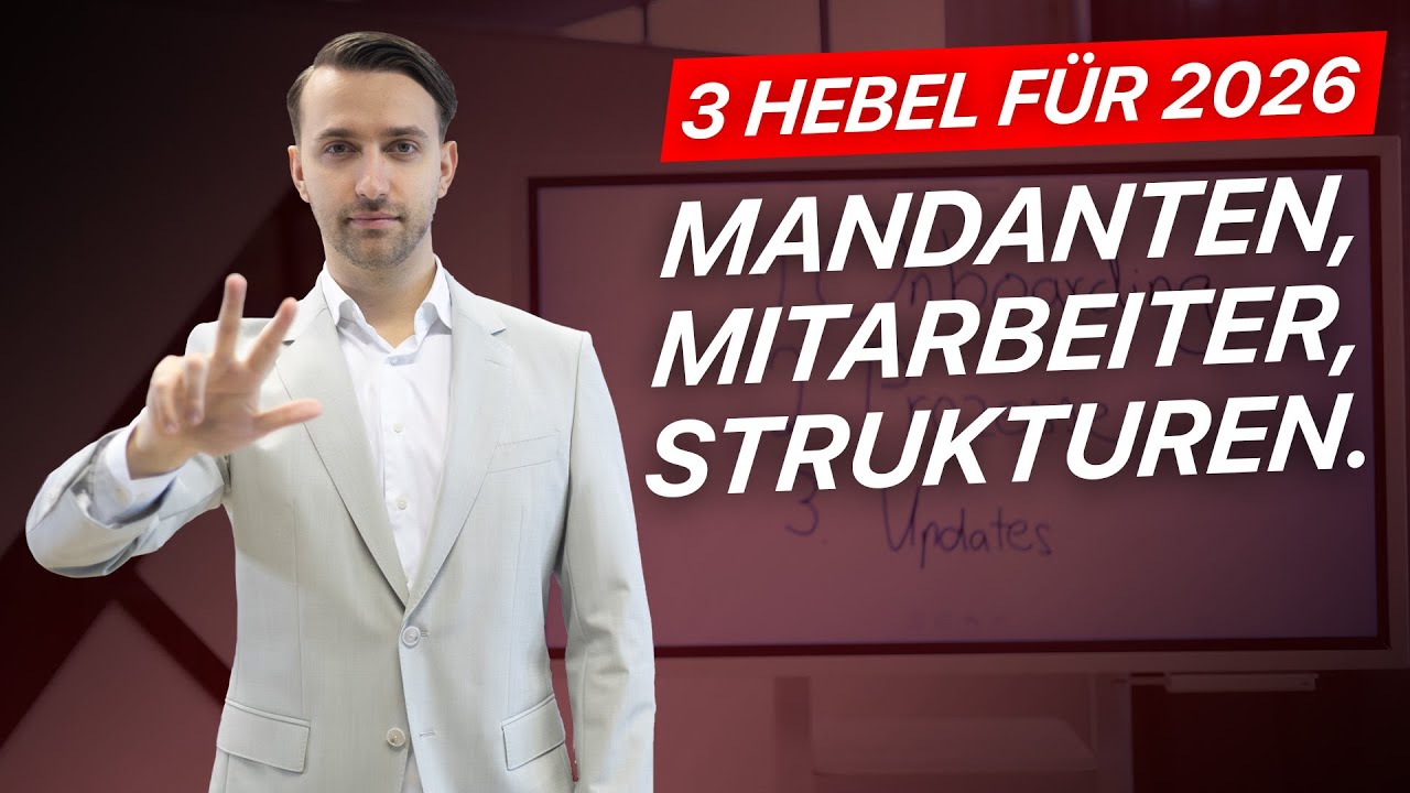 3 Hebel für profitables Kanzleiwachstum 2026!