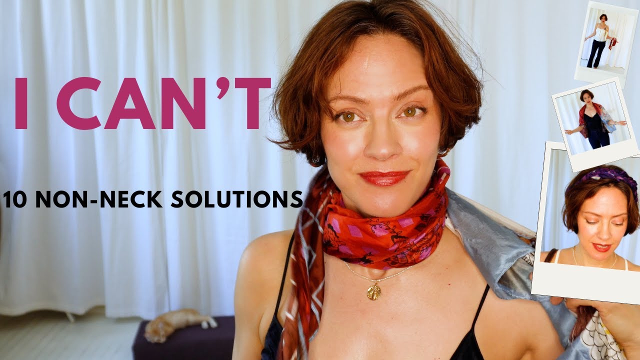 10 stylish silk scarf ideas that are NOT around your neck | Wear scarves in different ways Part 1