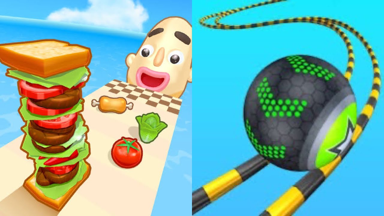 Going Balls & Sandwich Runner - All Level Gameplay New update Gameplay 2026