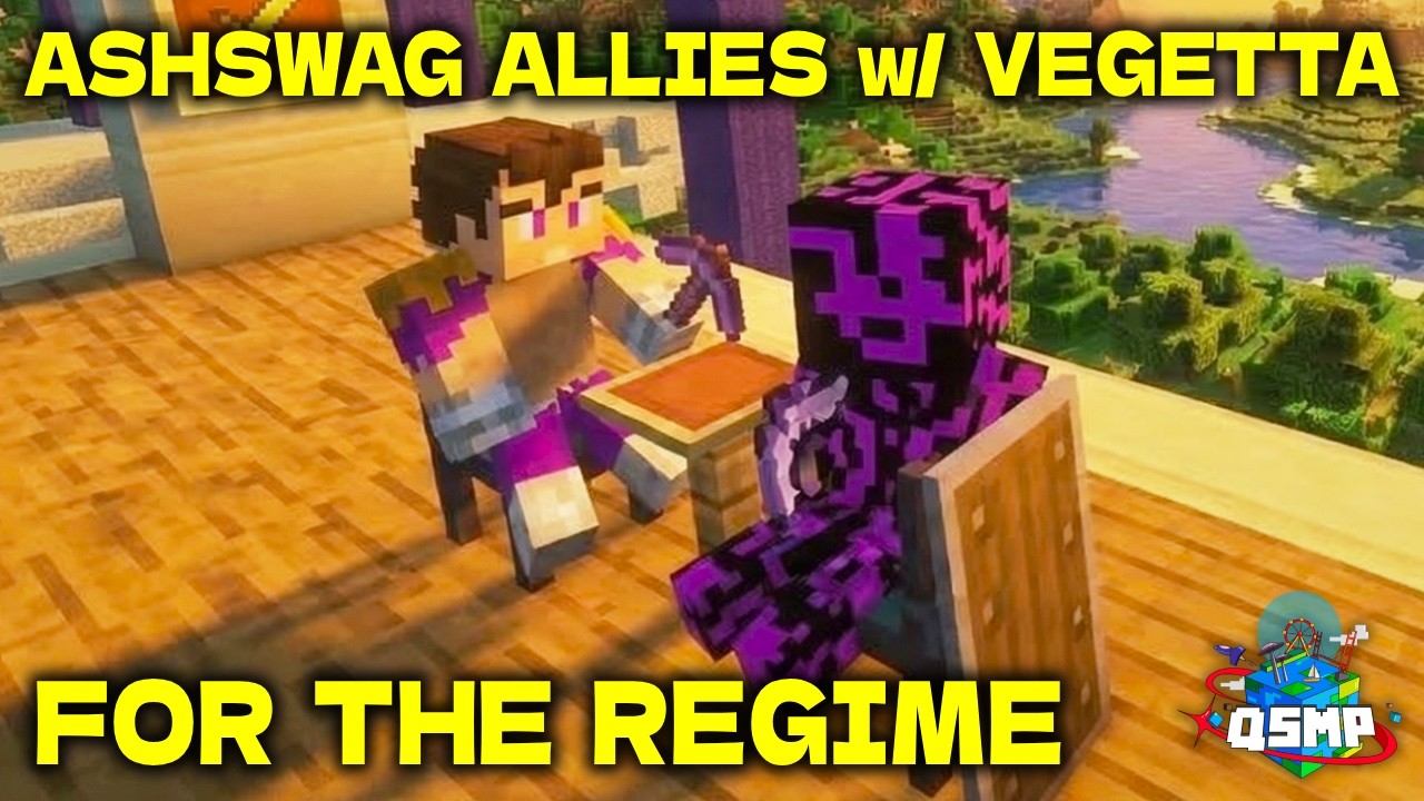 Ashswag объединяется с Vegetta, но ужасно ошибается в обсуждении тем на QSMP 2.