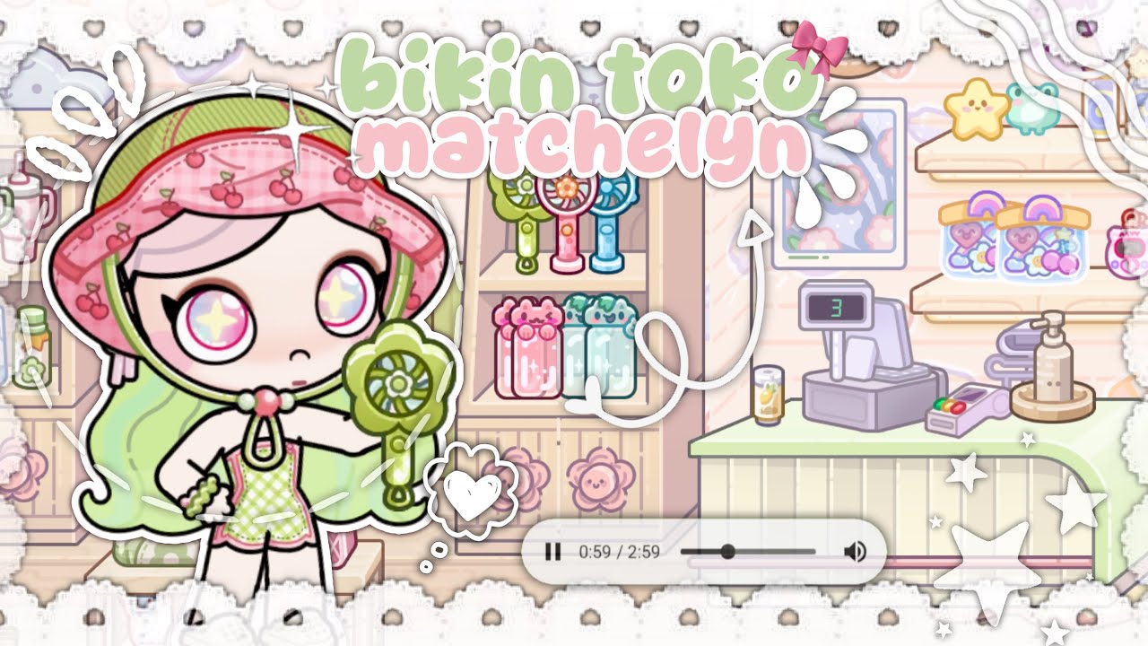 DRAMA AVATAR WORLD || BIKIN TOKO MATCHELYN 🍓🍵🍼 || AESTHETIC MINI DECOR SHOP