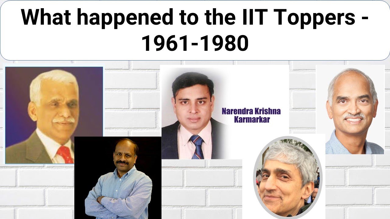 What happened to the IIT Toppers? 1961 to 1980 I What can you learn from them?