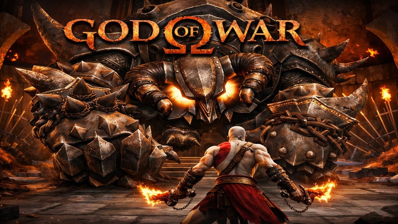 GOD OF WAR (2005) – BATALHA ÉPICA DE KRATOS VS O MINOTAURO GIGANTE: DUBLADO PT-BR