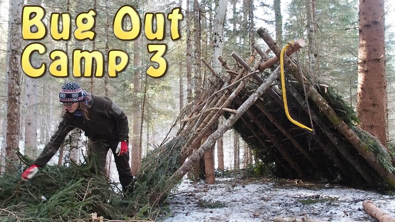 Building An A Frame Shelter (Bug Out Location 3)