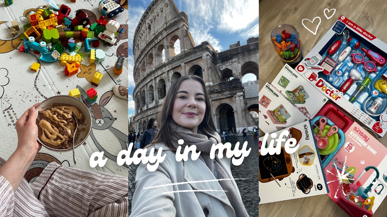 DOMOWY VLOG | DUŻO GOTOWANIA | POLECIELIŚMY DO RZYMU | HAUL SINSAY | MAMA DW&Oacute;JKI DZIECI