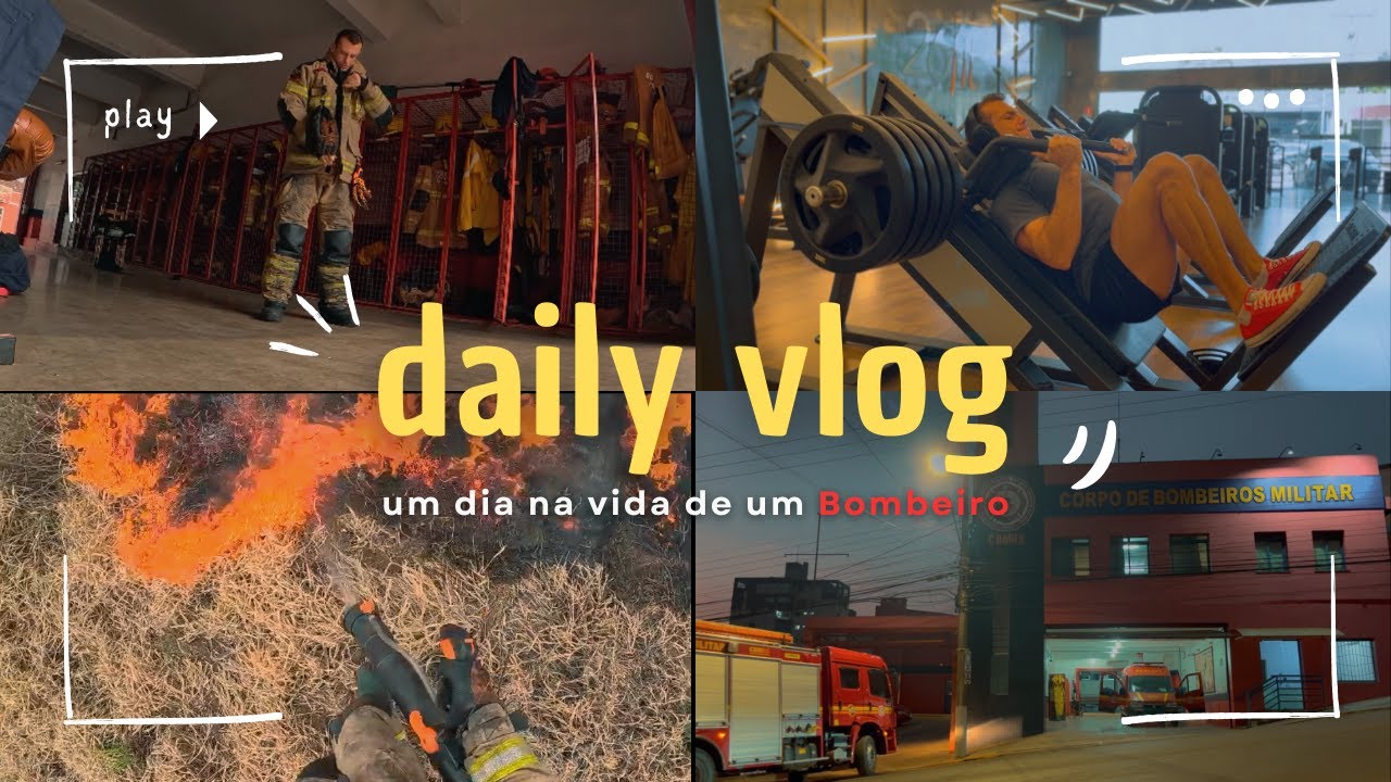 Vlog - Um dia na vida de um bombeiro (incêndios, treino, mercado, dieta...) Ep2