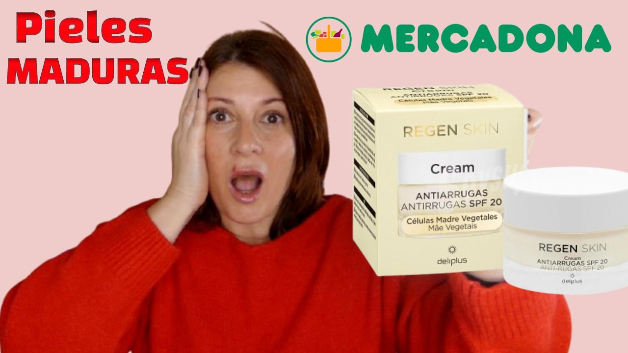 🧴Crema ANTI-EDAD de MERCADONA con partículas de ORO 🪙