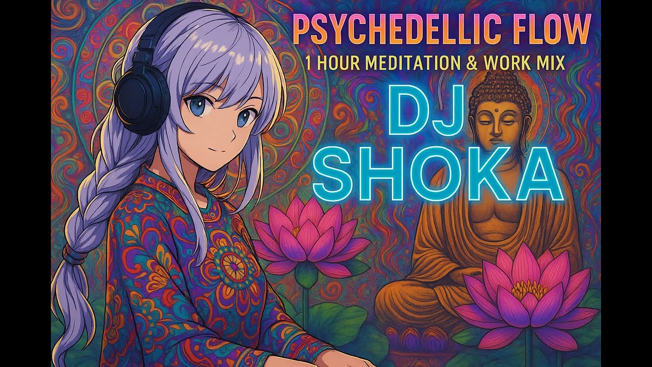 【瞑想用BGM】サイケ瞑想 – 1時間の精神世界トリップ Psychedelic Flow – 1 Hour Meditation & Work Mix”【playlist】