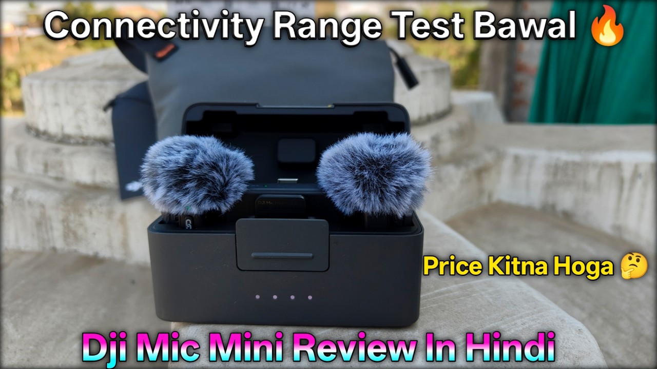 DJI Mic Mini Full Review in Hindi | Sound Test + Range Test 🔥| Dji Best Review #jigarvlogs08
