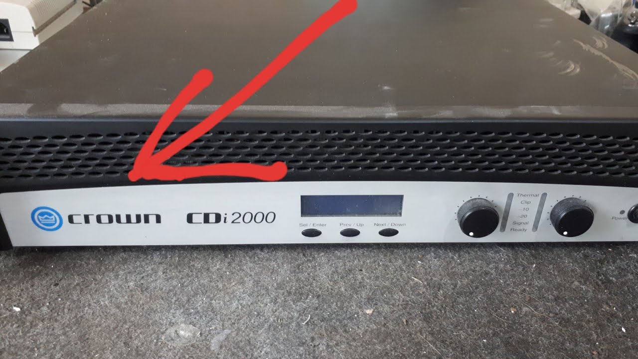 Como reparar amplificadores crown muy fácil.
