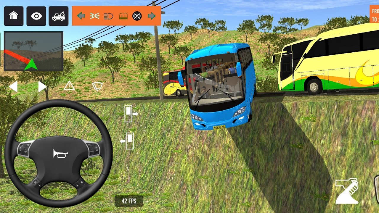 Euro Bus Driving Game Public Transportation 2024 -  Indonesia Bus Simulator Android Gameplay #1891