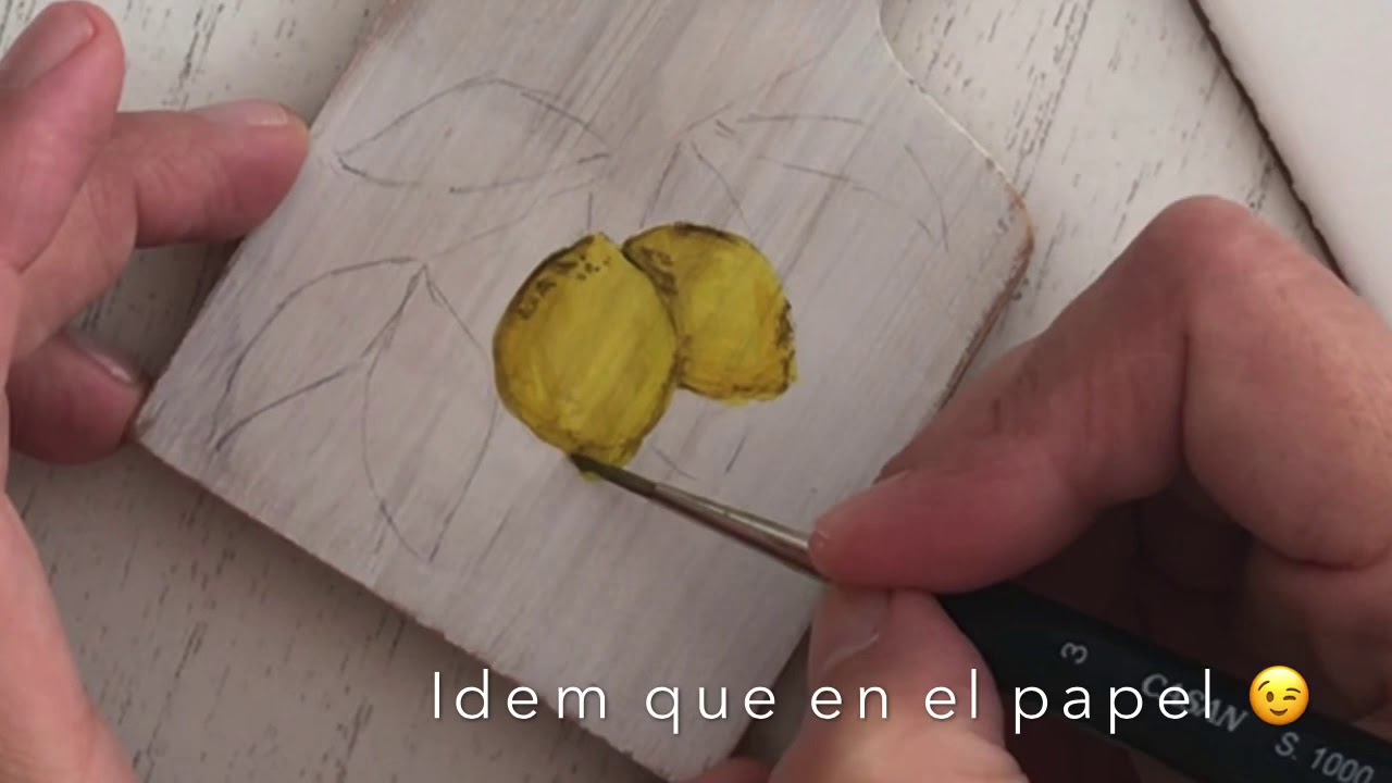 PINTAR LIMONES . Sobres distintas superficies