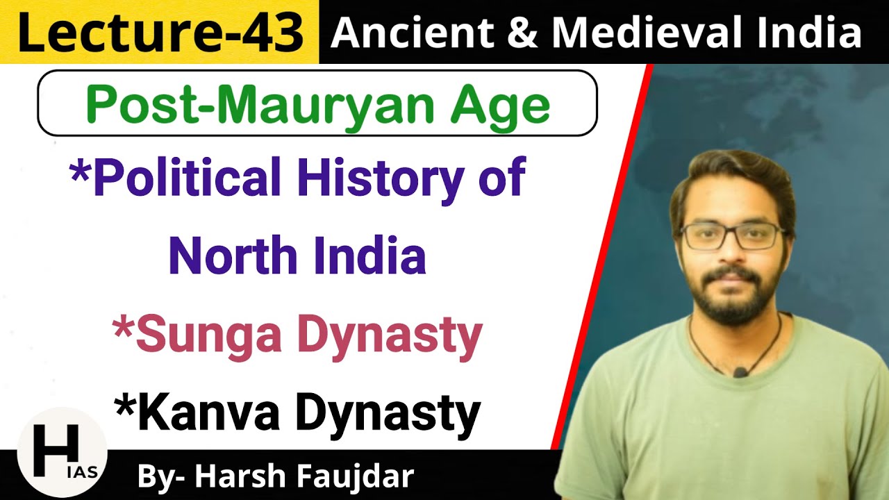 M43: Post-Mauryan Age - Sunga Dynasty & Kanva Dynasty | Ancient & Medieval India for UPSC