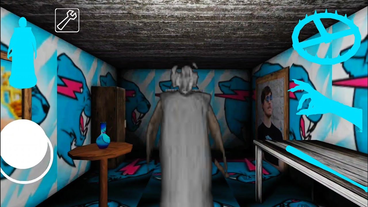 Granny game horror escape gameplay | playing as granny in mrbeast mod