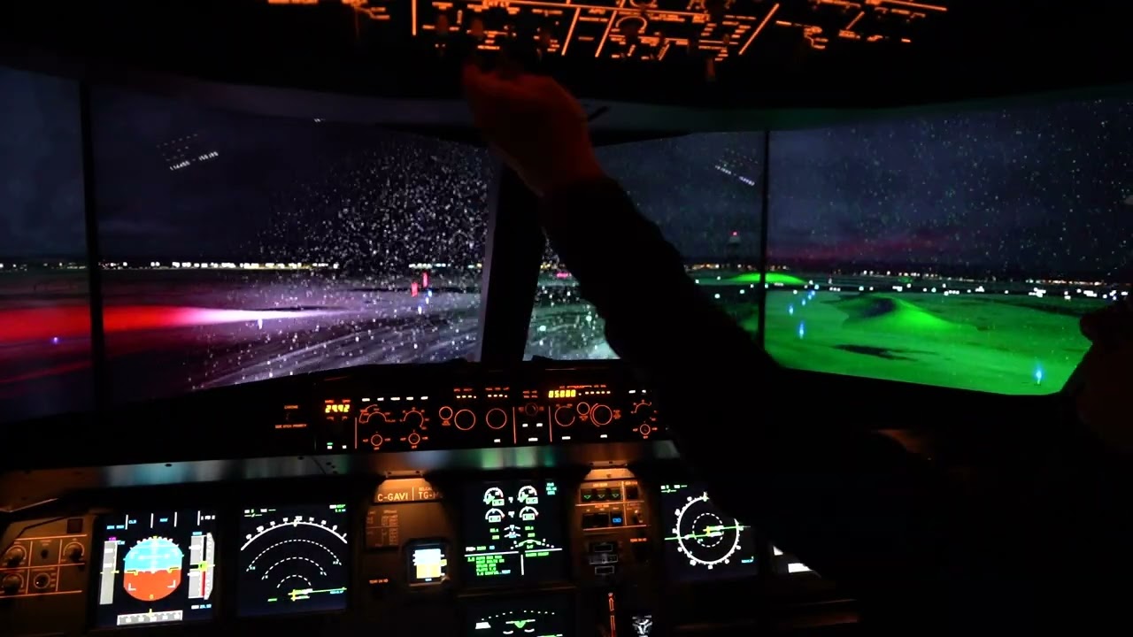 Décollage de Montréal - Cockpit