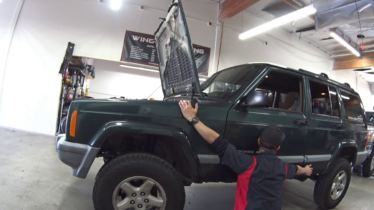 2000 Jeep Cherokee  4 Speakers, Stereo, AMP & SUB install